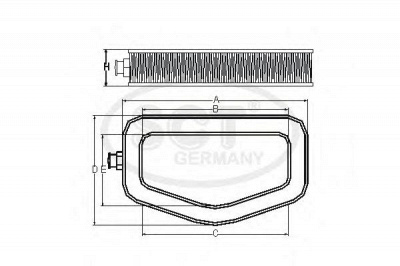 SCT GERMANY sb582 -  Воздушный фильтр